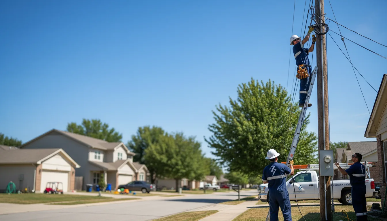 Residential electrician providing installation services in Cambridge, IA